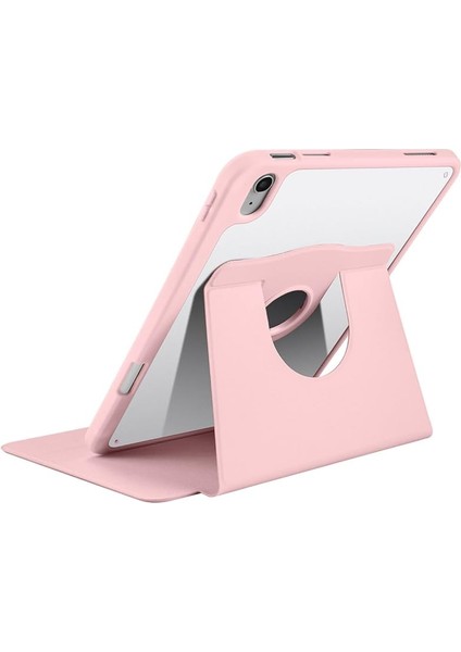 Ipad 11 Inç A16 (11.nesil) 2025 ile Uyumlu Kalem Bölmeli 360 Dönebilen Kapaklı Kılıf A3355, Pembe modelleri