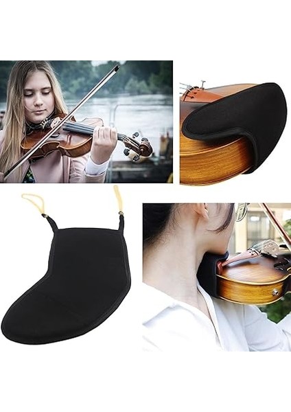 Keman Çene Dinlenme Pedi Kalın Pamuk Keman Çene Dinlenme Yastığı Rahat Keman Çene Dinlenme Koruyucusu 4/4 3/4 Keman modelleri