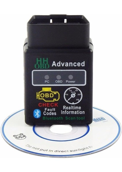 ELM327 V1.5 Obd2 Bluetooth Türkçe Araç Arıza Tespit Cihazı Hh Obd