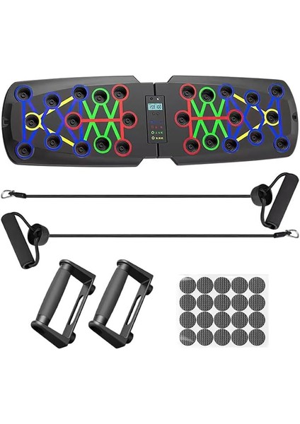 Lastikli Ekranlı Sensör Sayaçlı Şınav Tahtası – Fitness Spor Aleti