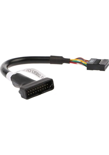 AL-4584 9 Pin USB 2.0 Dişi - 19 Pin USB 3.0 Erkek Çevirici Dönüştürücü Adaptör Kablosu