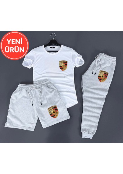 Yeni Sezon 3lü Şortlu Eşofman Takımı