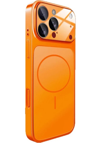 iPhone 17 Pro Max Uyumlu Mat Cam Arka Kapak Manyetik Kablosuz Şarj Destekli Premium Telefon Kılıfı