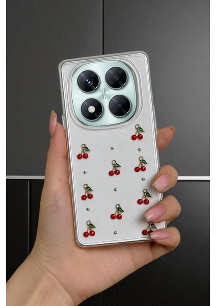 Xiaomi Redmi 14C Uyumlu – Epoksi Kiraz Desenli, Şeffaf, Darbe Dayanıklı Telefon Kılıfı indirimleri