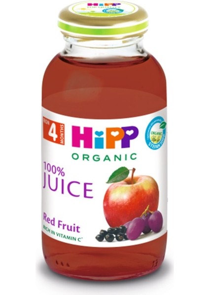 Organik Kırmızı Meyveli Elma Suyu 200ML