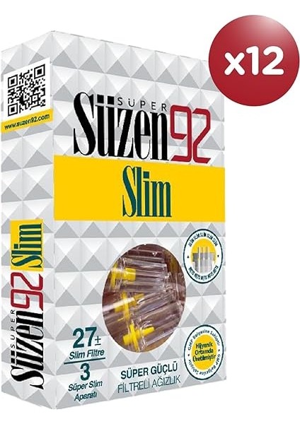 Süper Ağızlık Filtresi Slim 27'li Display Box fiyatları