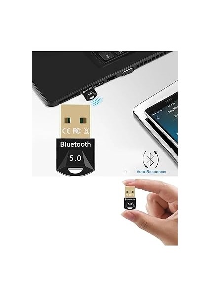 Masaüstü Bilgisayar Bluetooth Adaptör V5.0 USB Dongle Bluetooth Aparatı Çevirici Dönüştürücü fiyatları