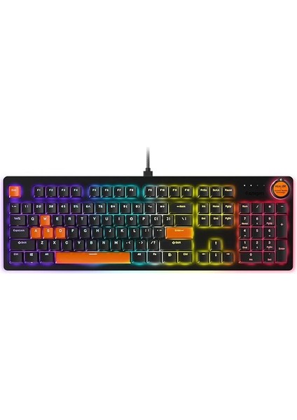 Arcplay Rgb Ingilizce Q Kablolu Mekanik Gaming Klavye Oyuncular Için Tasarlandı Multi-Fonksiyon Ses Ayarı (Cherry Mx Brown Switch / 8000 Hz Rapid Speed For Performance) PJ2100US - APP06427