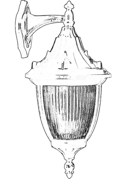 68186 Bahçe Aplik, 60 W, Siyah modelleri