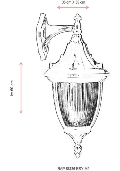 68186 Bahçe Aplik, 60 W, Siyah fırsatları
