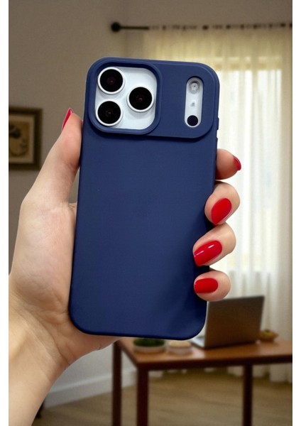 Apple iPhone 17 Pro Uyumlu – Lacivert Lansman Liquid Silikon Kılıf, Darbeye Karşı Dayanıklı Kapak modelleri