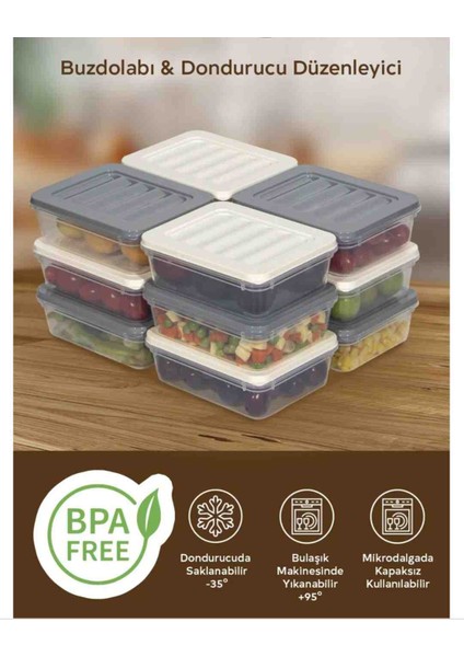 Buzluk Organizer Set buzdolabı düzenleyici buzluk saklama kabı mikdalga kabı kahvaltılık