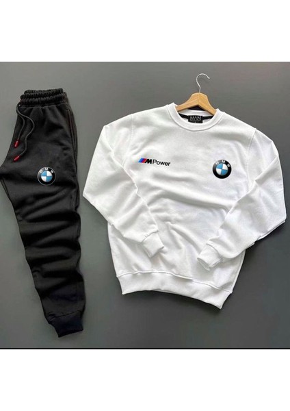 ✅yeni Sezon Bmw I'm Power Baskılı Pamuklu Bisiklet Yaka Eşofman Altı Takım