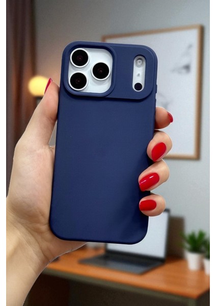 Apple iPhone 17 Pro Uyumlu – Lacivert Lansman Liquid Silikon Kılıf, Darbeye Karşı Dayanıklı Kapak indirimleri