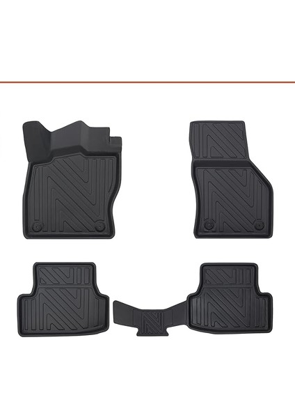 Taban Havuzlu Araç Paspası | Audi A3 Hatchback (2013-2020) ile Uyumlu Araç Paspası