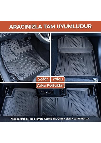 Taban Havuzlu Araç Paspası | Audi A3 Hatchback (2013-2020) ile Uyumlu Araç Paspası modelleri