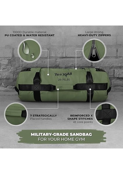 Egzersiz Için Kum Torbaları, Kulplu, Ağırlık Eğitimi Için Ayarlanabilir Kum Torbaları - Renk ve Ölçü Seçenekleri, 2,2-90 kg fiyatları