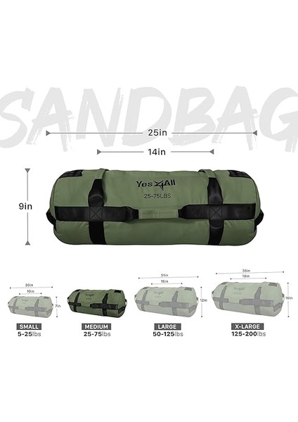 Egzersiz Için Kum Torbaları, Kulplu, Ağırlık Eğitimi Için Ayarlanabilir Kum Torbaları - Renk ve Ölçü Seçenekleri, 2,2-90 kg indirimleri