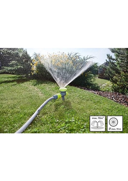 Allround Dört Köşe Sulama Cihazı, 13 mm (1/2 Inç) Için; Plastik; Çim Fıskiyesi; Çim Fıskiyesi; Sulama Sistemi, 12168581300 indirimleri