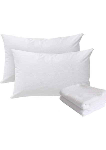 2'li Yastık Koruyucu Sıvı Geçirmez Fermuarlı Alez 50 x 70 cm