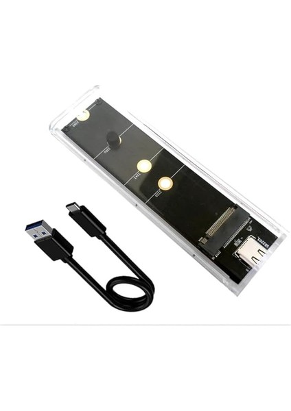 Plus PX-M2001 Rgb M2 Sata, M2 Nvme SSD Kutusu, Type C Usb3.0 Nvme SSD Kutusu,nvme M.2 SSD HDD Kutusu, M2 SSD USB Çevirici (Nvme ve Ngff SSD Kutusu)