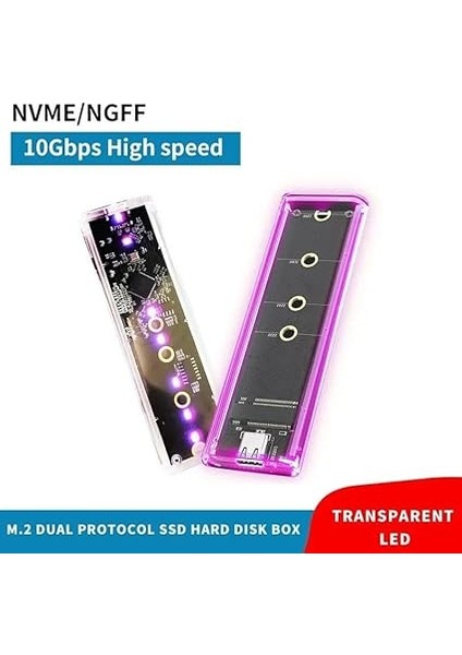 Plus PX-M2001 Rgb M2 Sata, M2 Nvme SSD Kutusu, Type C Usb3.0 Nvme SSD Kutusu,nvme M.2 SSD HDD Kutusu, M2 SSD USB Çevirici (Nvme ve Ngff SSD Kutusu) modelleri