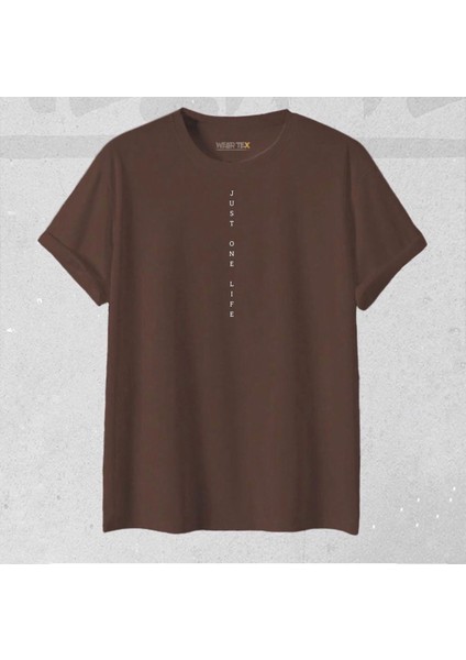 Yeni Sezon Oversize “ Just One Life “ Desenli T-Shirt