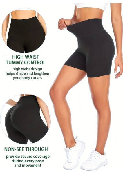 Kadınlar Için Tasarlanmış Yüksek Esneme Nüdist Yoga Şortları