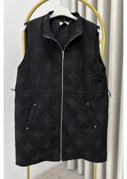 Jupe Mevsimlik Full Fermuar Kapamalı Ayarlanabilir Bel Büzme Detaylı Astarlı Kapitone Yelek fırsatları