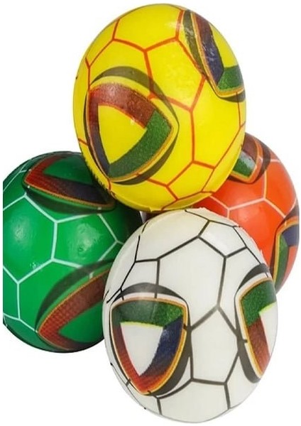 2 Li Renkli Desenli Stres Topu