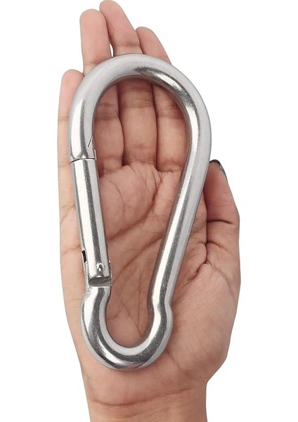 Karabina Paslanmaz Çelik 14 x 180 mm Büyük Karabina Kanca Paslanmaz Çelik Taşıma Kapasitesi 1200 kg modelleri