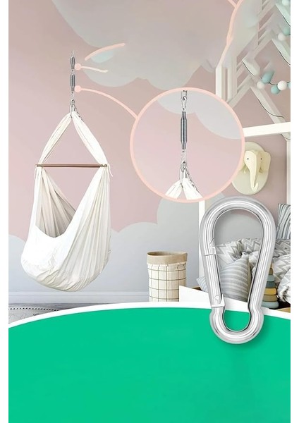 Karabina Paslanmaz Çelik 14 x 180 mm Büyük Karabina Kanca Paslanmaz Çelik Taşıma Kapasitesi 1200 kg indirimleri