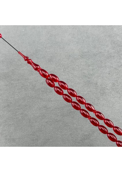 Kırmızı Badem Model Eski Blok Zar Ateş Kehribar Tespih modelleri