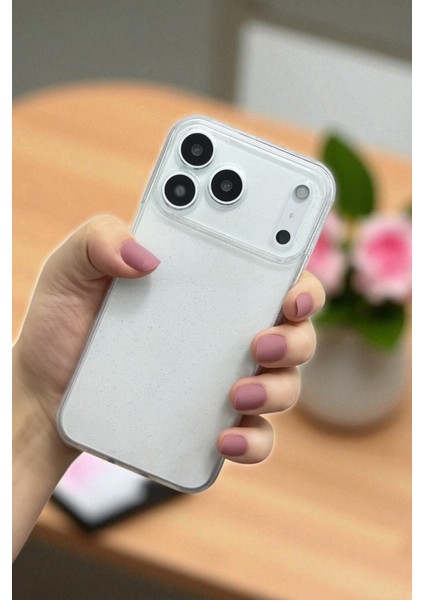 Apple iPhone 17 Pro Uyumlu – Simli Şeffaf Yumuşak Silikon Kılıf, Darbeye Karşı Dayanıklı Kapak fiyatları