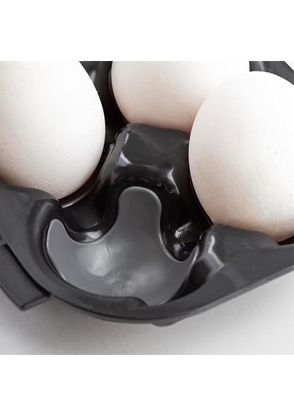 L-00628 12 Bölmeli Kapaklı Yumurtalık Buzdolabı Yumurta Saklama Kabı - Antrasit Siyah fiyatları