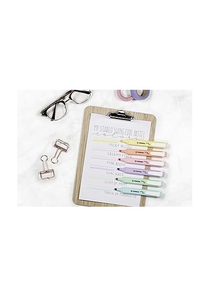 Swing Cool Pastel - Fosforlu Kalem - Turkuaz modelleri