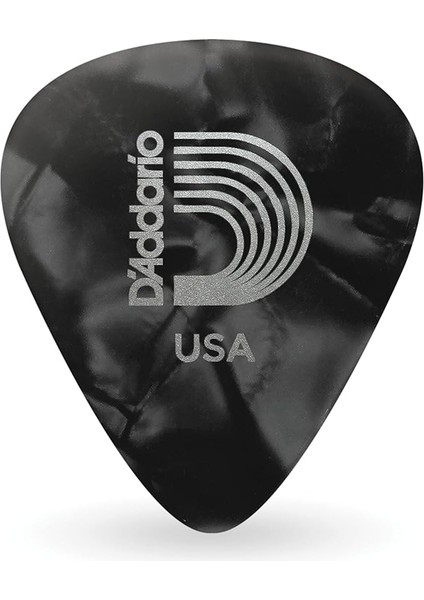Planet Waves 1cbkp6-10 Picks Pearl Celluloid Picks Black Pearl 10 Picks Standard Shape In Heavy