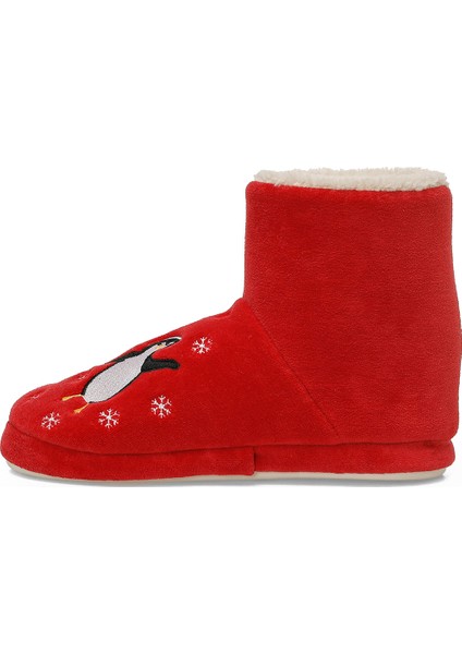 609096.Z5PR Kırmızı Kadın Panduf modelleri