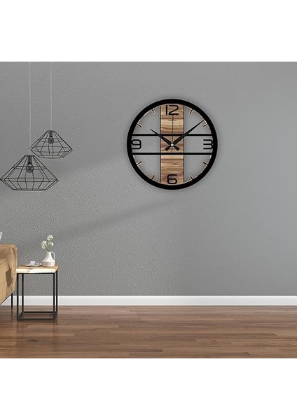 Duvar Saati, 42CM, Sessiz Mekanizmalı, Ev ve Ofis Hediyesi, Modern Duvar Saati, Landiwork Unique indirimleri