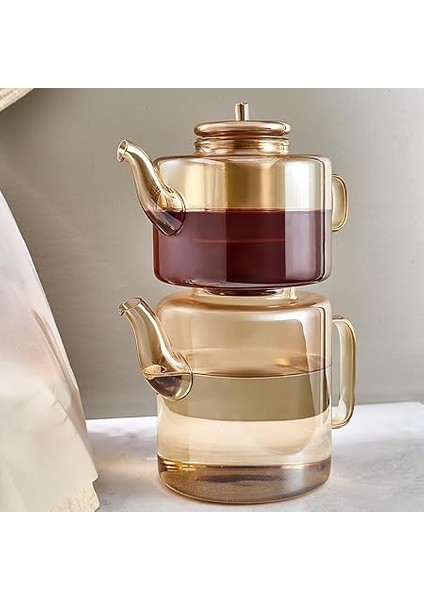 Tobby Borosilikat Cam Çaydanlık Amber fiyatları