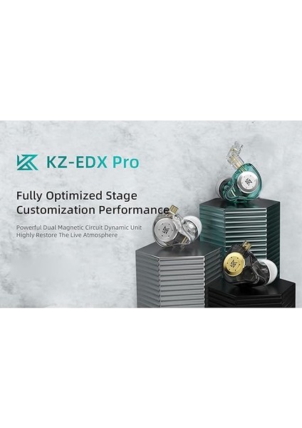 Içi Monitörler, Edx Pro Kulak Içi Sahne Monitörü Kulaklık Çift Manyetik Dinamik Birim Kulaklık 0.75MM Ayrılabilir Kablolu Şok Bas Kulakiçi Rahat Kablolu Kulaklık (Mikrofon Yok) fırsatları