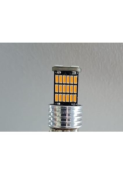 Car Accesories Oto Stop Sinyal Geri Vites Ampulü 45 LED 93 PY21W Turuncu Çapraz Tırnak modelleri