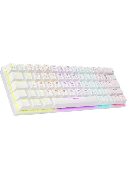 Ally K11 Beyaz Rainbow Q Bilek Destekli Red Switch Gaming Oyuncu Klavye fiyatları