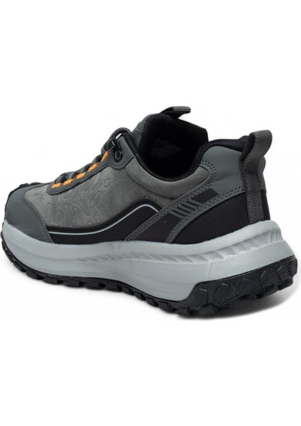 Griye Turuncu Detay Su Geçirmez Kaymaz Taban Trekking Kışlık Erkek Ayakkabı modelleri