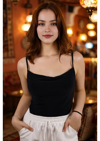 Kadın Degaje Yaka Sandy Bluz - Terletmeyen Esnek Ithal Kumaş