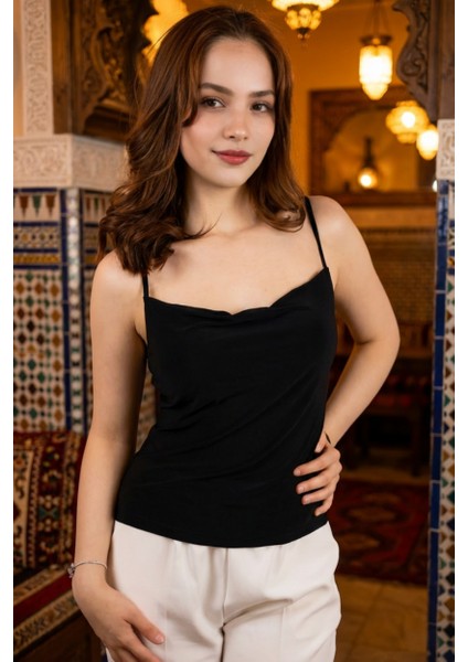 Kadın Degaje Yaka Sandy Bluz - Terletmeyen Esnek Ithal Kumaş