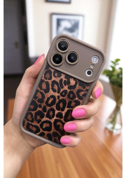 Apple iPhone 17 Pro Max Uyumlu Leopar Desenli, Yumuşak Silikon Kılıf, Darbeye Karşı Dayanıklı Kapak fırsatları