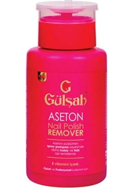 E Vitaminli Pompalı Aseton - Nail Polish Remover 175 ml