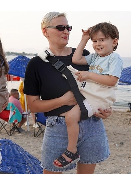 Carrier - 10 Ay - 4 Yaş (18 Kg) Kırık Beyaz Çocuk Taşıyıcı I Ama Kucağı - Sling modelleri