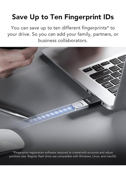 Jumpdrive Fingerprint F35 Pro 64 GB USB 3.0 Flash Sürücü, 300 Mb/s'ye Kadar OKUMA/150 Mb/s Yazma, USB Bellek, 10 Parmak Izi Kimliğine Izin Verilir, Bellek Çubuğu, Pc/laptop (LJDF35P064G-RNBNG) fırsatları